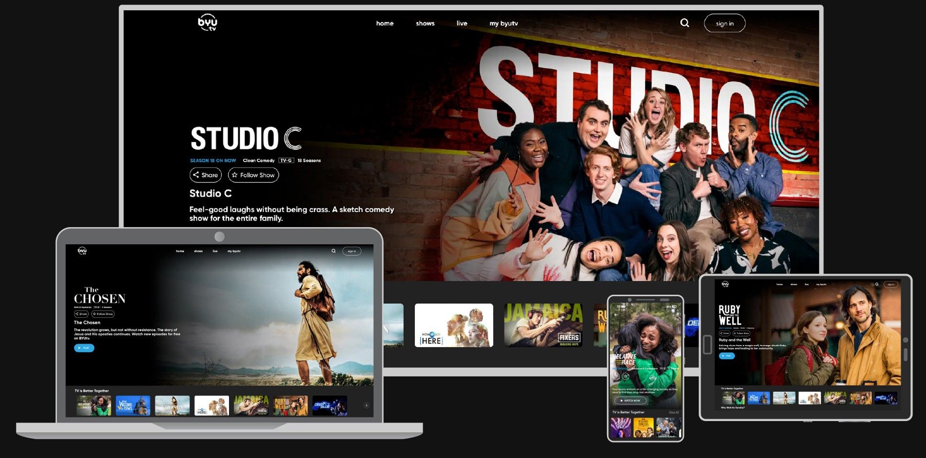 BYUtv App Discover Heartwarming Dramas